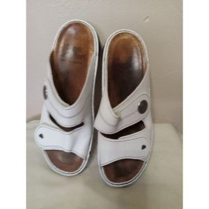 Finn Comfort Sansibar Leather Sandals Customized Insole Ladies Size 10 Walking